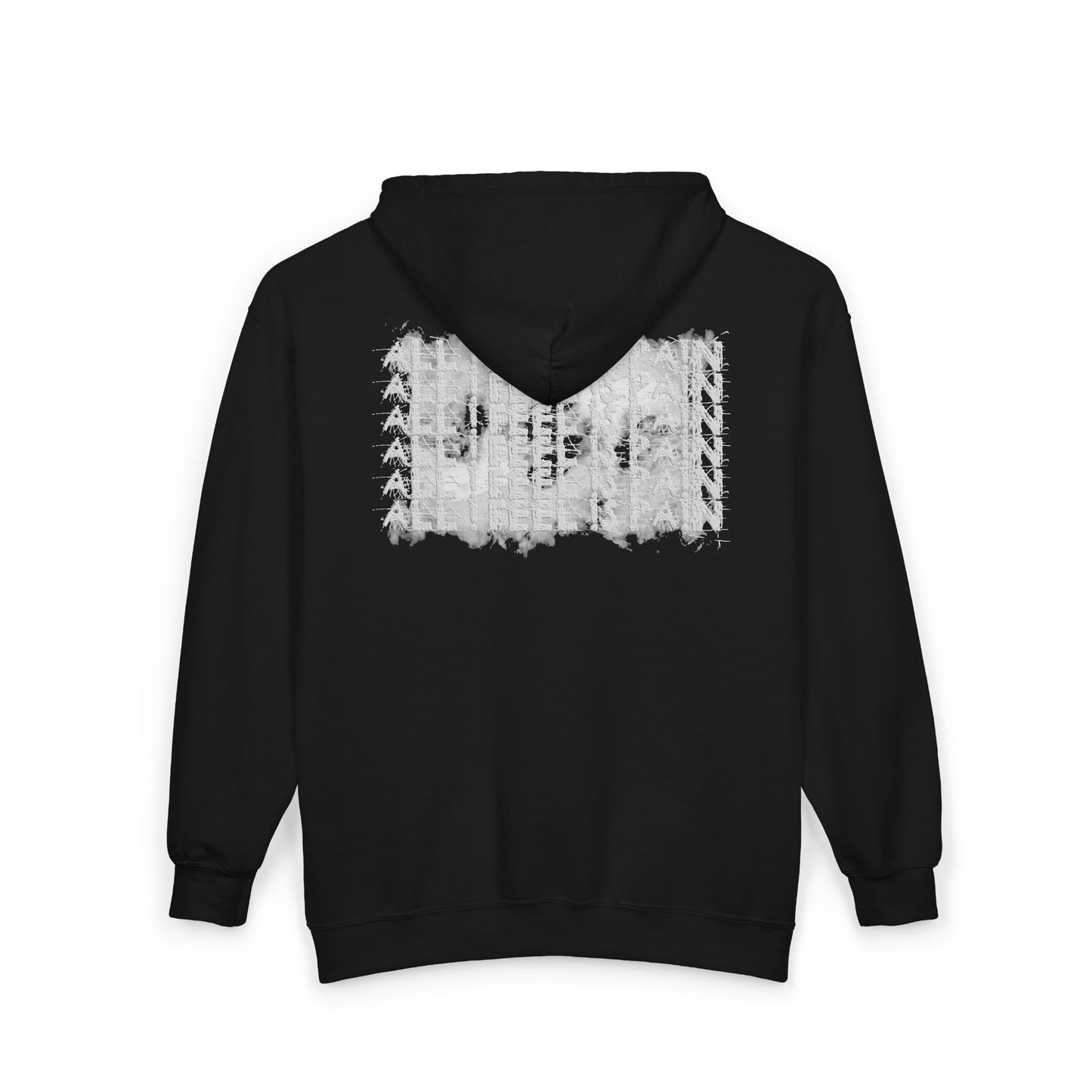 Skull Zip Hoodie — Grunge Gothic Full-Zip Sweatshirt