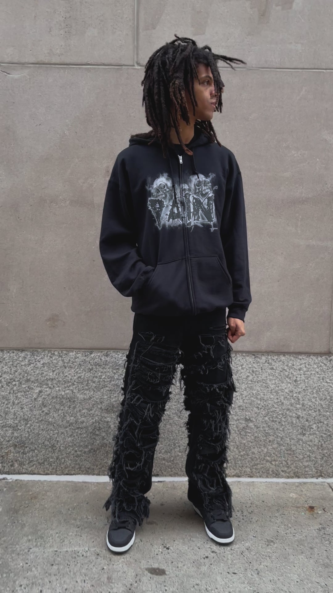 PA!N ZIP UP HOODIE – Jerico Island